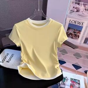 Elegant Yellow Women's Blouse